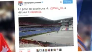 Le stade des Lumières devrait être inauguré le 9 janvier prochain pour la réception de Troyes. Capture d'écran @OL