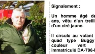 L'homme recherché est âgé de 65 ans.