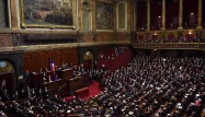 François Hollande devant le Parlement réuni en Congrès, le 16 novembre.
