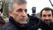 Philippe El Shennawy à sa sortie de la maison d'arrêt de Fresnes, vendredi matin.