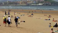 Une plage de Gijon, dans le nord-ouest de l'Espagne.
