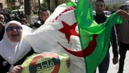 Des manifestants opposés au quatrième mandat d'Abdelaziz Bouteflika en Algérie