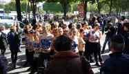 Manifestation des Femen contre le FN