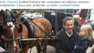 Nicolas Sarkozy en balade avec Giulia à New York