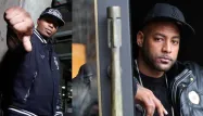 Les deux rappeurs, Rohff (à gauche) et Booba (à droite).