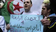 Manifestation contre un nouveau mandat d'Abdelaziz Bouteflika en Algérie.