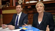 Bernard Monot et Marine Le Pen.