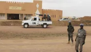 Des casques bleus de l'ONU, à Kidal, en juillet 2013.