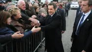 Nicolas Sarkozy en visite au Mayet-de-Montagne le 25 novembre dernier.