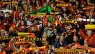 Les supporters de la Belgique.