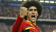 Marouane Fellaini, buteur avec la Belgique.