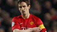 Gary Neville sous le maillot de Manchester United.