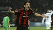 "Pippo" Inzaghi avec le maillot du Milan AC.