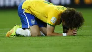 David Luiz en larmes à la fin du pmatch.