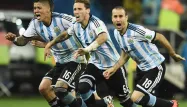 Les joueurs argentins ont exulté après leur victoire face aux Pays-Bas.