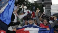 La joie des supporters français.