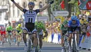 Kittel, dernier vainqueur d'étape sur le Tour 2013, a remporté la 1re étape du Tour 2014.