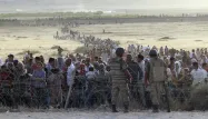 Le flot de réfugiés syriens à la frontière turque est constant depuis quelques jours