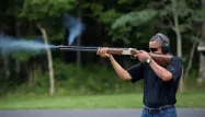 Barack Obama aime aussi tirer au fusil