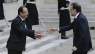 François Hollande a reçu le président du gouvernement espagnol, Mariano Rajoy