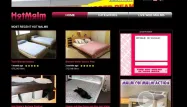 Police des textes, fond noir, couleur rose... Tous les éléments d'un célèbre site porno sont repris. Sauf que celui-ci fait la promotion des lits Ikea...