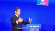 UMP : le discours de Sarkozy filmé de l'intérieur