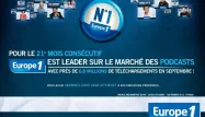 NUMERO 1 - Europe 1, radio la plus téléchargée de France