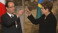 Hollande, VRP de la France au Brésil