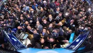 Il y avait foule en ce jeudi 7 novembre pour l'introduction en Bourse de Twitter, à New York.