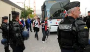 Les supporters du PSG sont toujours très encadrés lors de leurs déplacements.