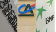 L'agence de notation Moody's a abaissé la note des trois grandes banques hexagonales cotées, de deux crans pour BNP Paribas et Crédit Agricole SA, d'un seul pour Société Générale.
