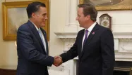 La visite de Mitt Romney à Londres a été émaillé de plusieurs faux pas de la part du candidat républicain à l'élection présidentielle américaine.