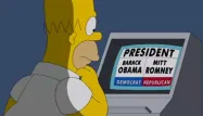 Homer Simpson vote pour Mitt Romney