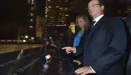 François Hollande a rendu hommage aux victimes du 11-Septembre à Ground Zero, à New York.