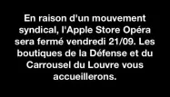 Apple France : appel à la grève pour vendredi