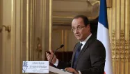 François Hollande a alterné phrases chocs et plus légères.