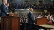 Barack Obama face au Congrès en janvier 2012.