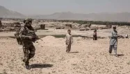 Patrouille de militaires français dans la région de Kaboul.