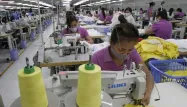 Une usine de textile en Chine