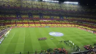 Les supporters du Barça avaient réalisé un impressionnant tifo pro-catalan lors du dernier clasico.