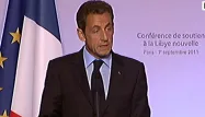 Le président Sarkozy a précisé que le groupe de contact se transformait en "groupe d'amis"