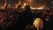 Des manifestants, place Tahrir au Caire en Egypte, le 22 novembre 2011.
