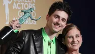Timothée Chalamet a pris la pose avec sa mère Nicole Flender aux SAG Awards 2025