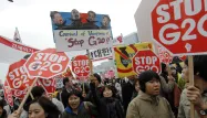 Les manifestations signent le début du G20