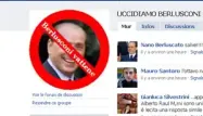 Facebook : des groupes appellent à la mort de Berlusconi