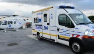 samu, camion, hôpital