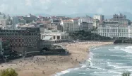 La station balnéaire de Biarritz.