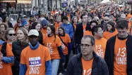 Plus de 3.000 personnes ont participé à cette marche de commémoration des attentats du 13 novembre 2015.