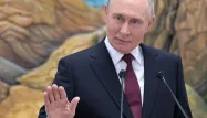 Le président russe Vladimir Poutine a jugé "ridicule" l'idée d'une invasion de l'Europe.