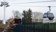 Dans le Val-de-Marne, les premiers usagers du téléphérique C1 sont conquis.